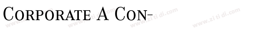 Corporate A Con字体转换